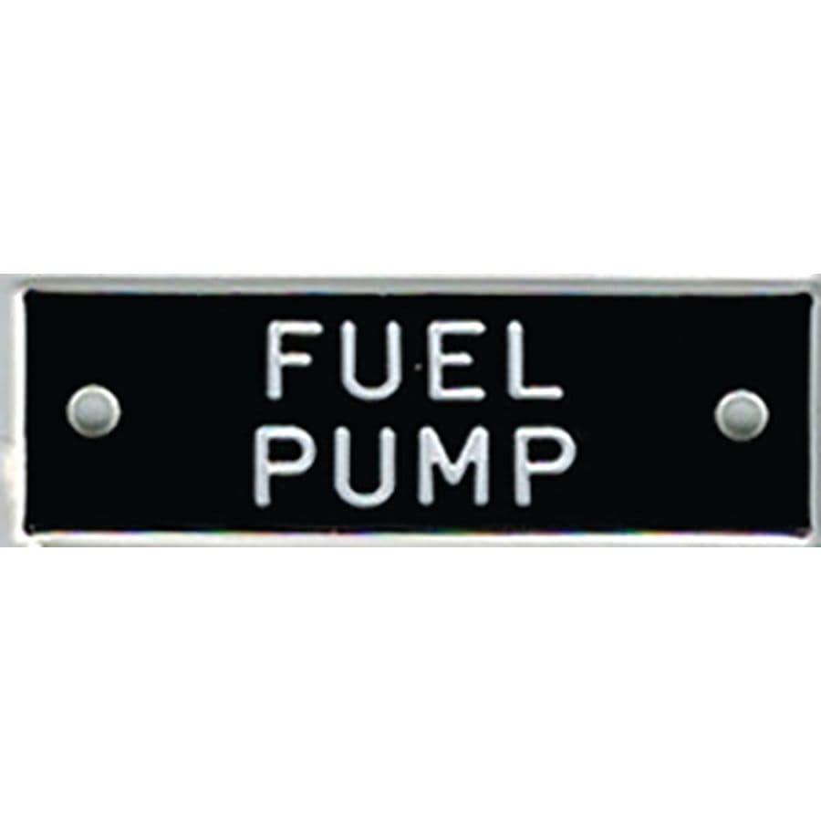 Identi-Plates™ Fuel Pump