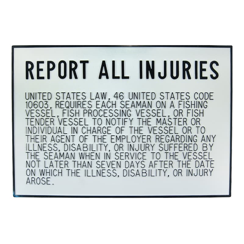 Injury Plaque