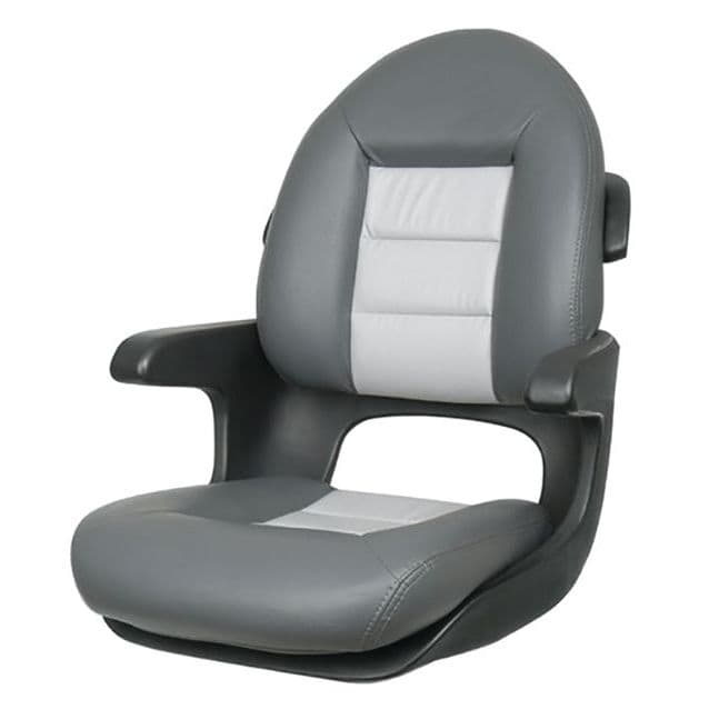 Elite™ Helm High-Back Seat (Charcoal/Gray Cushion with Black Shell)