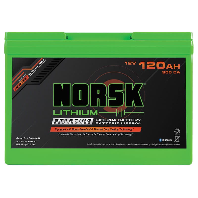 Lithium Iron Phosphate (LiFePo4) Emergency Start Reserve Battery - 120 AH