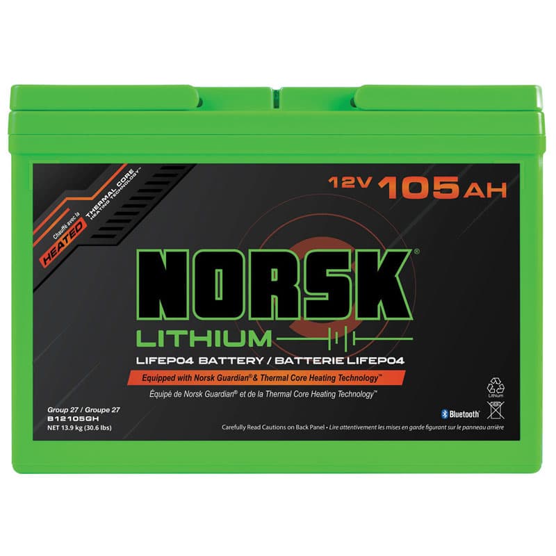 Lithium Iron Phosphate (LiFePo4) 12V Standard Battery - 105 AH
