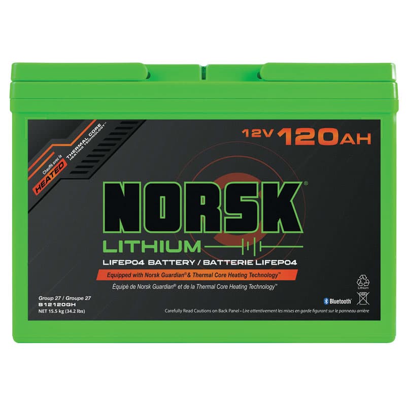 Lithium Iron Phosphate (LiFePo4) 12V Standard Battery - 120 AH