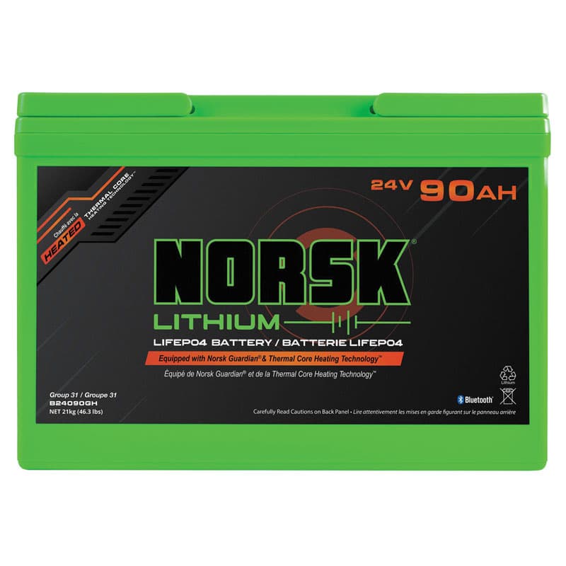 ithium Iron Phosphate (LiFePo4) 24V Trolling Battery - 90 AH