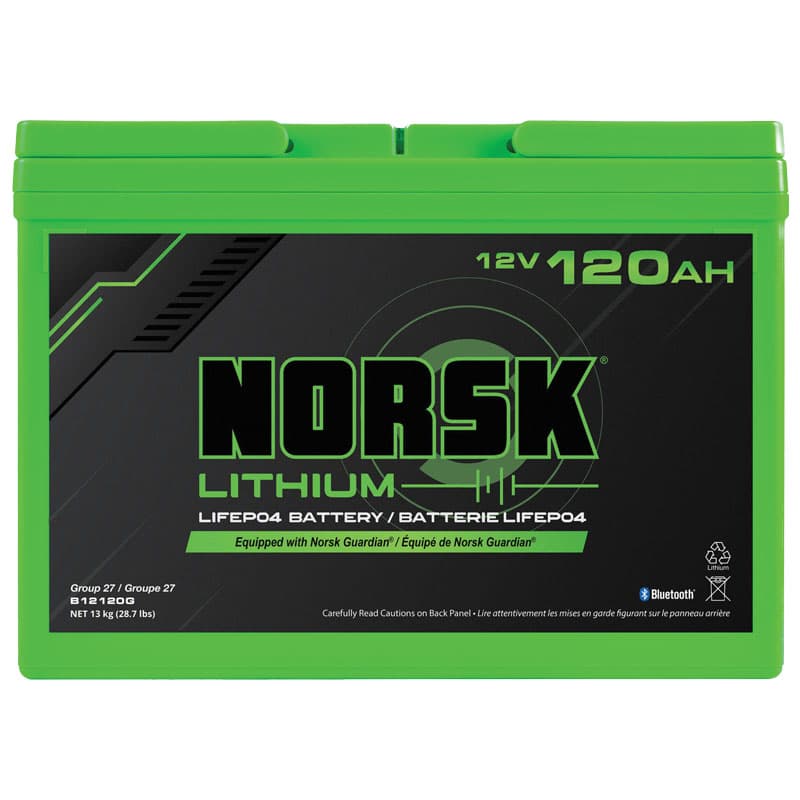 Lithium Iron Phosphate (LiFePo4) 12V Standard Battery - 120 AH