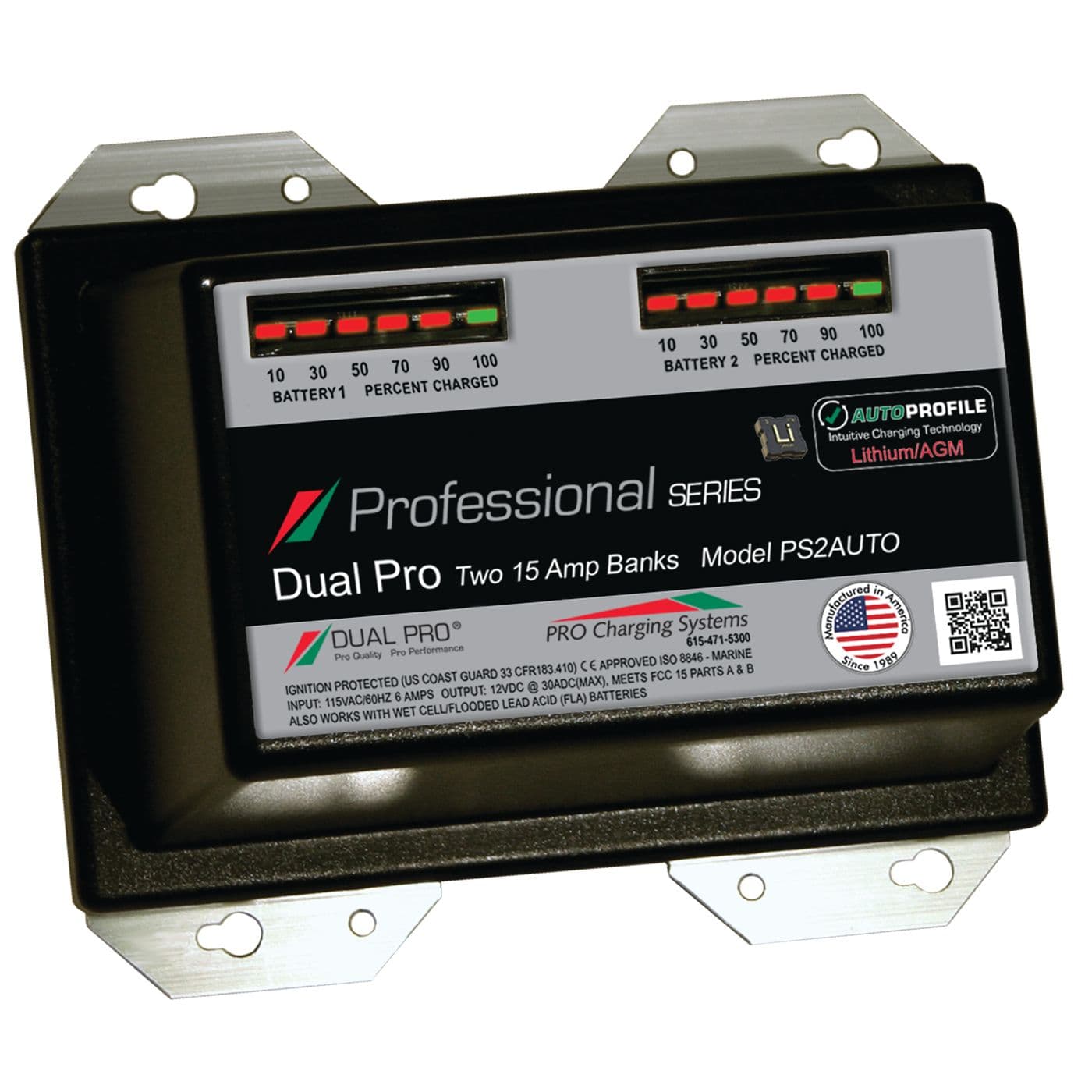 12V-24V Professional Series Battery Charger (30 Amp)