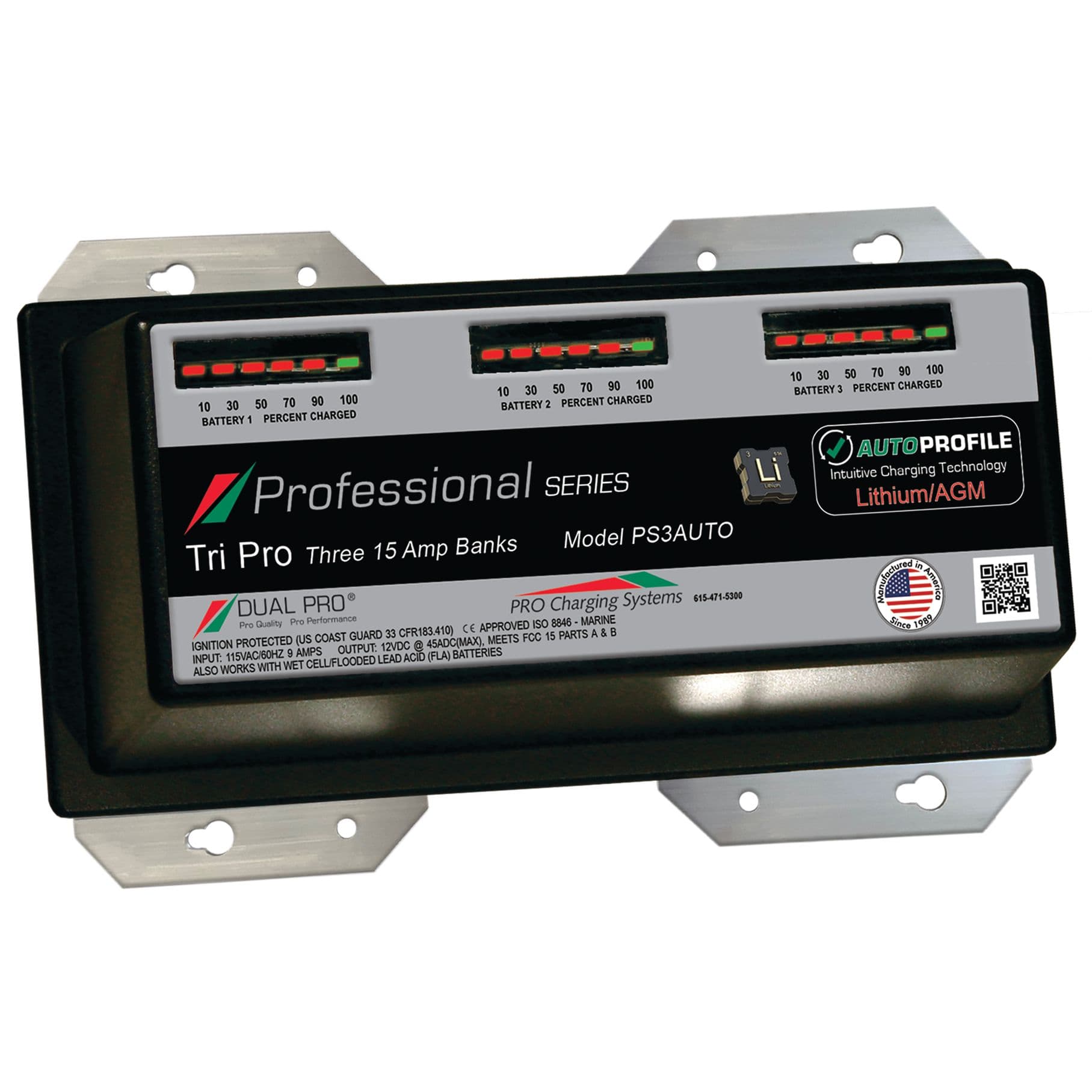 12V-36V Professional Series Battery Charger (45 Amp)