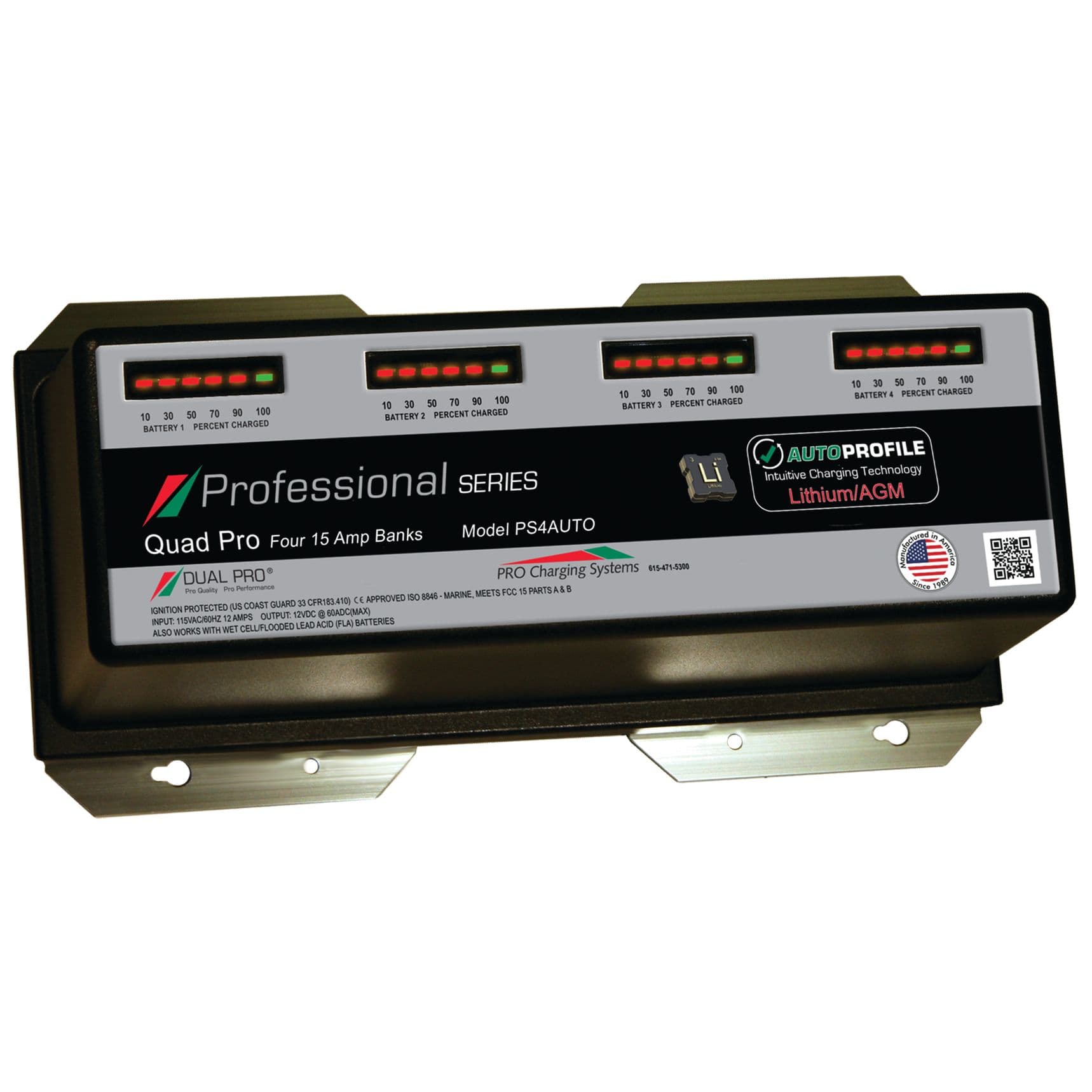 12V-48V Professional Series Battery Charger (60 Amp)