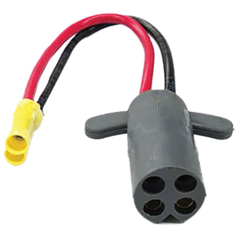 V-Groove Trolling Motor Male Plug with Butt Connectors