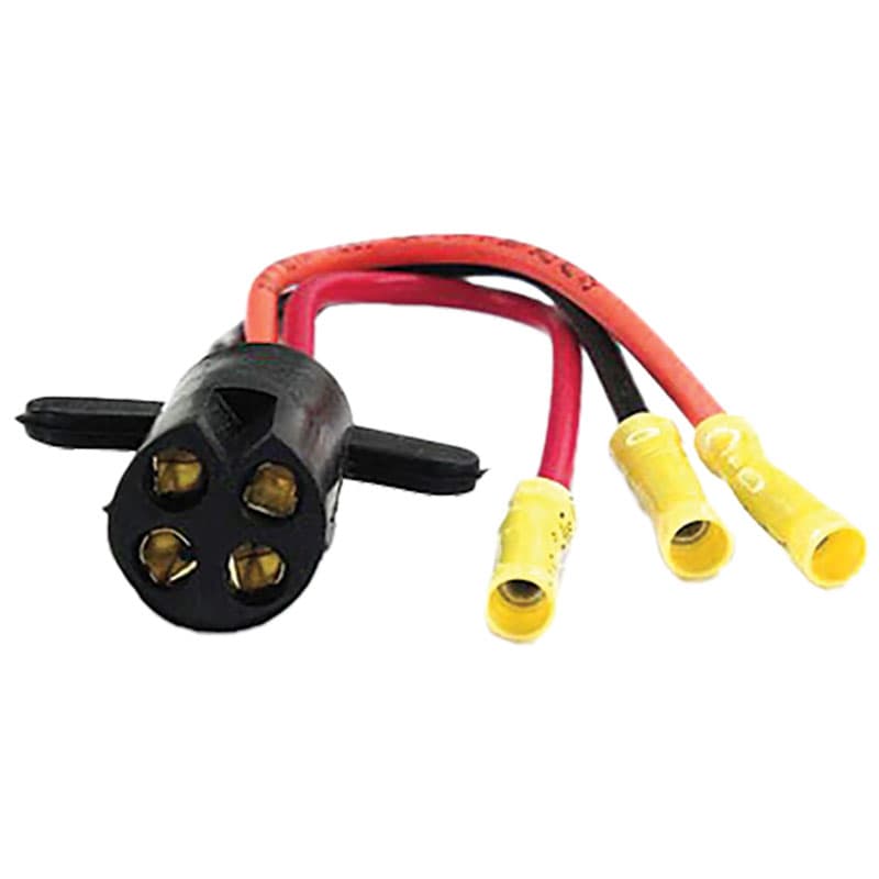 V-Groove Trolling Motor Male Plug with Butt Connectors