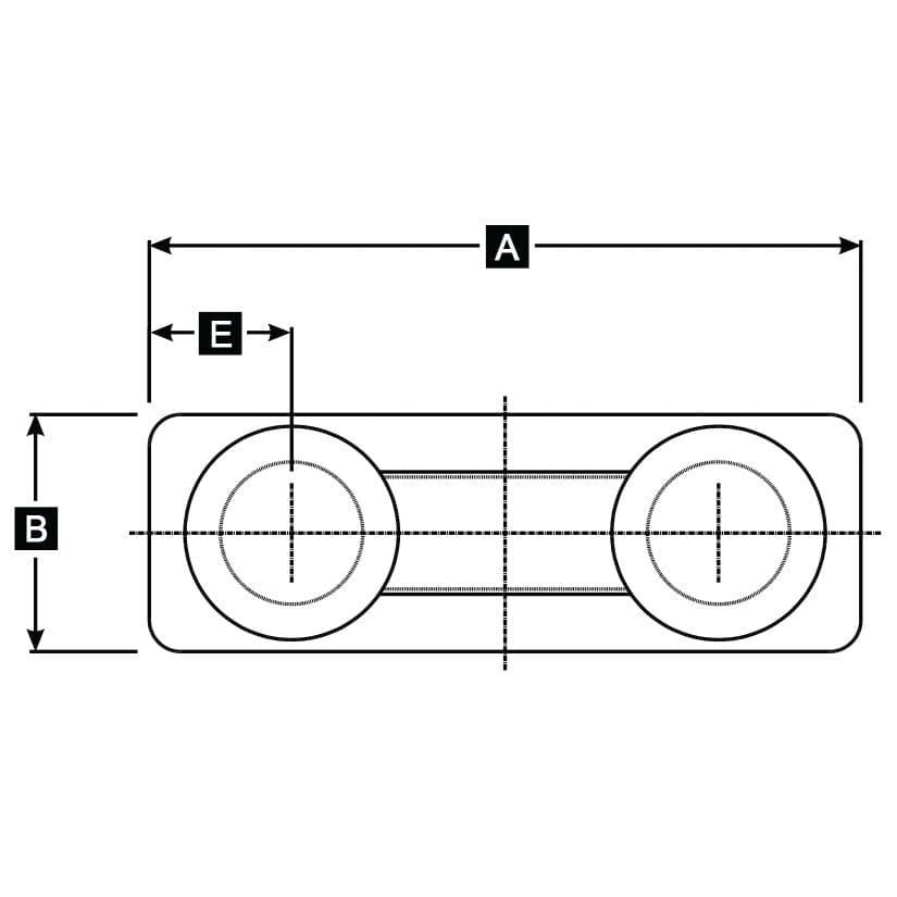 40” Double Bitts - Cast Steel (DF-2)