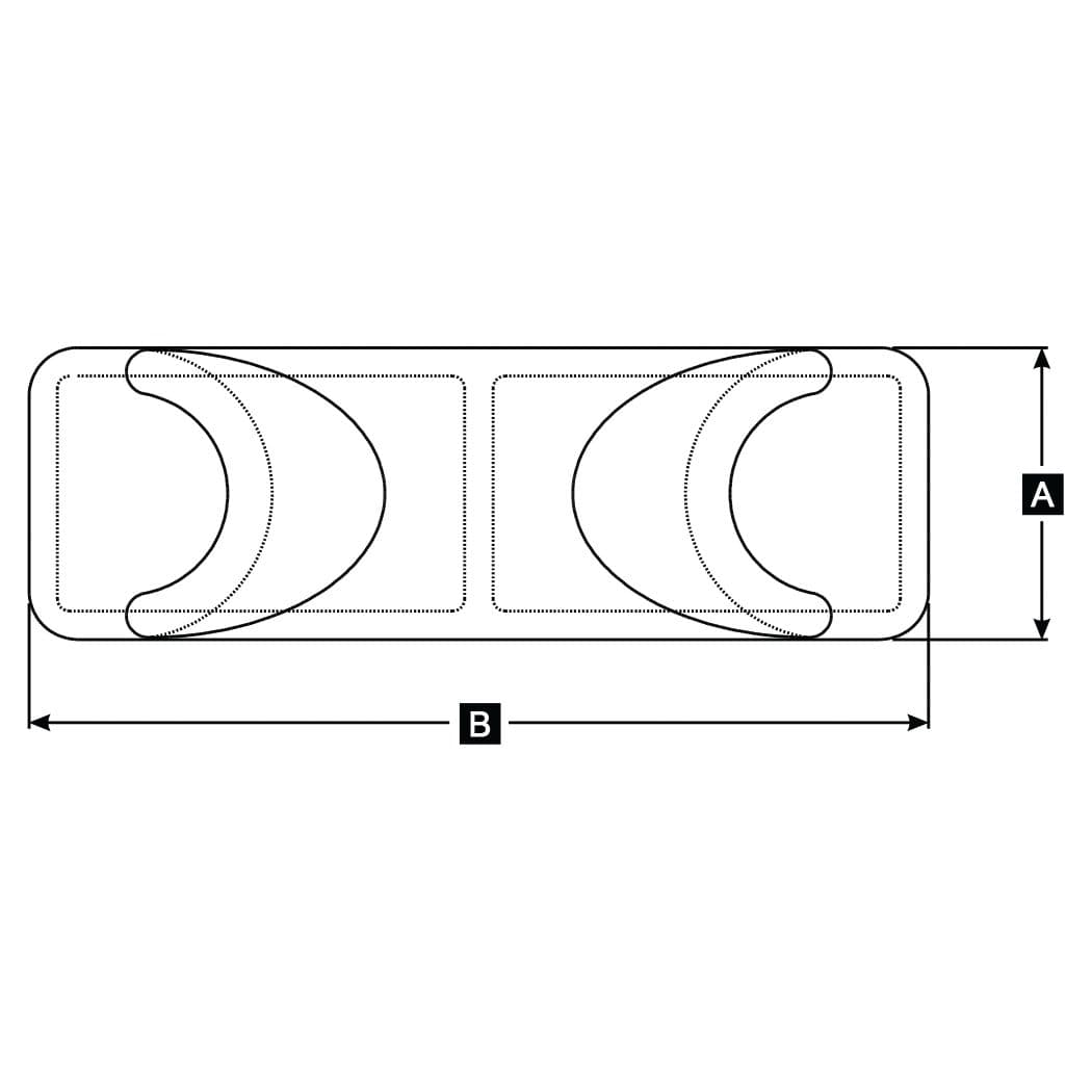 9” Open Chock - Cast Steel (DF-485)