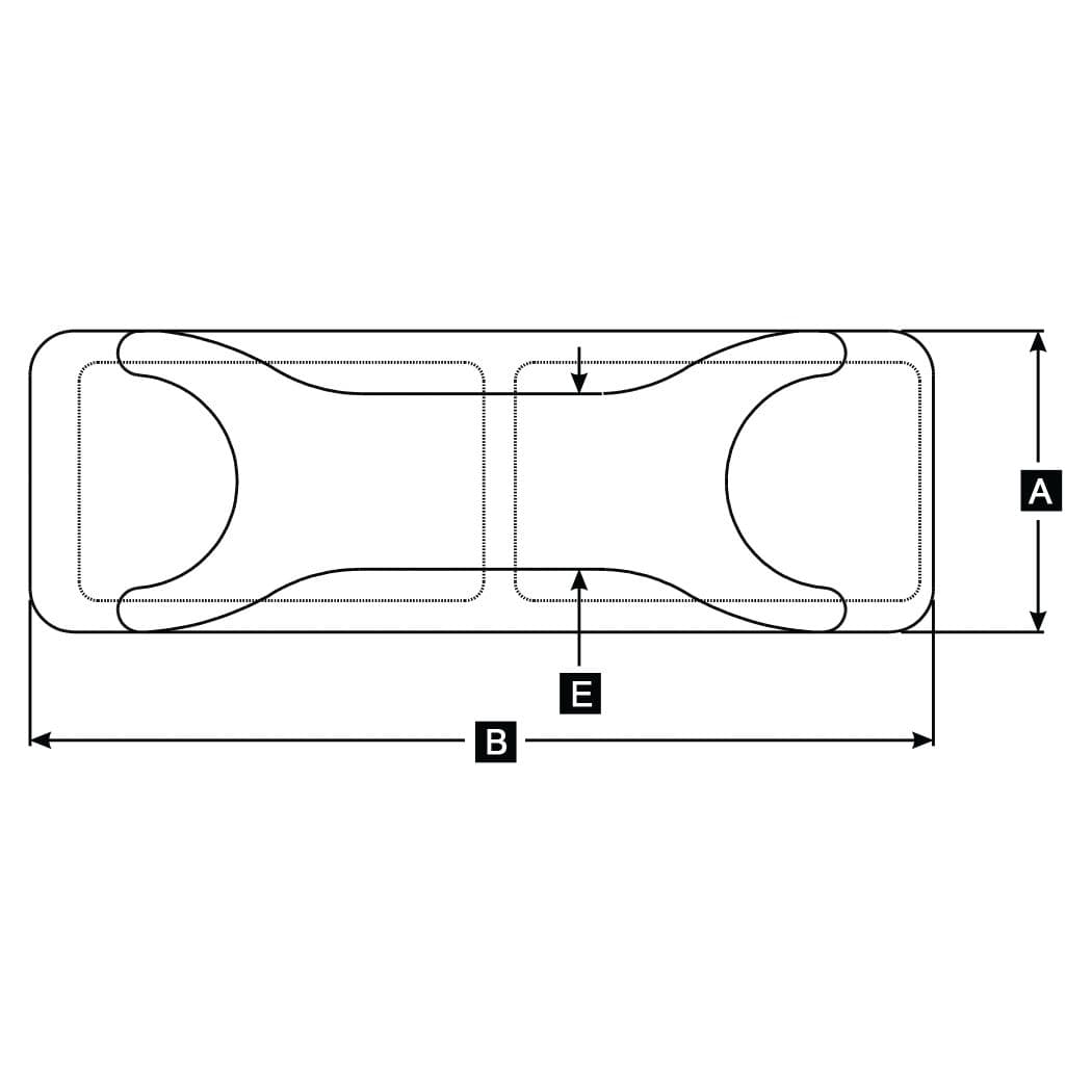 9” Closed Chock - Cast Steel (DF-480)