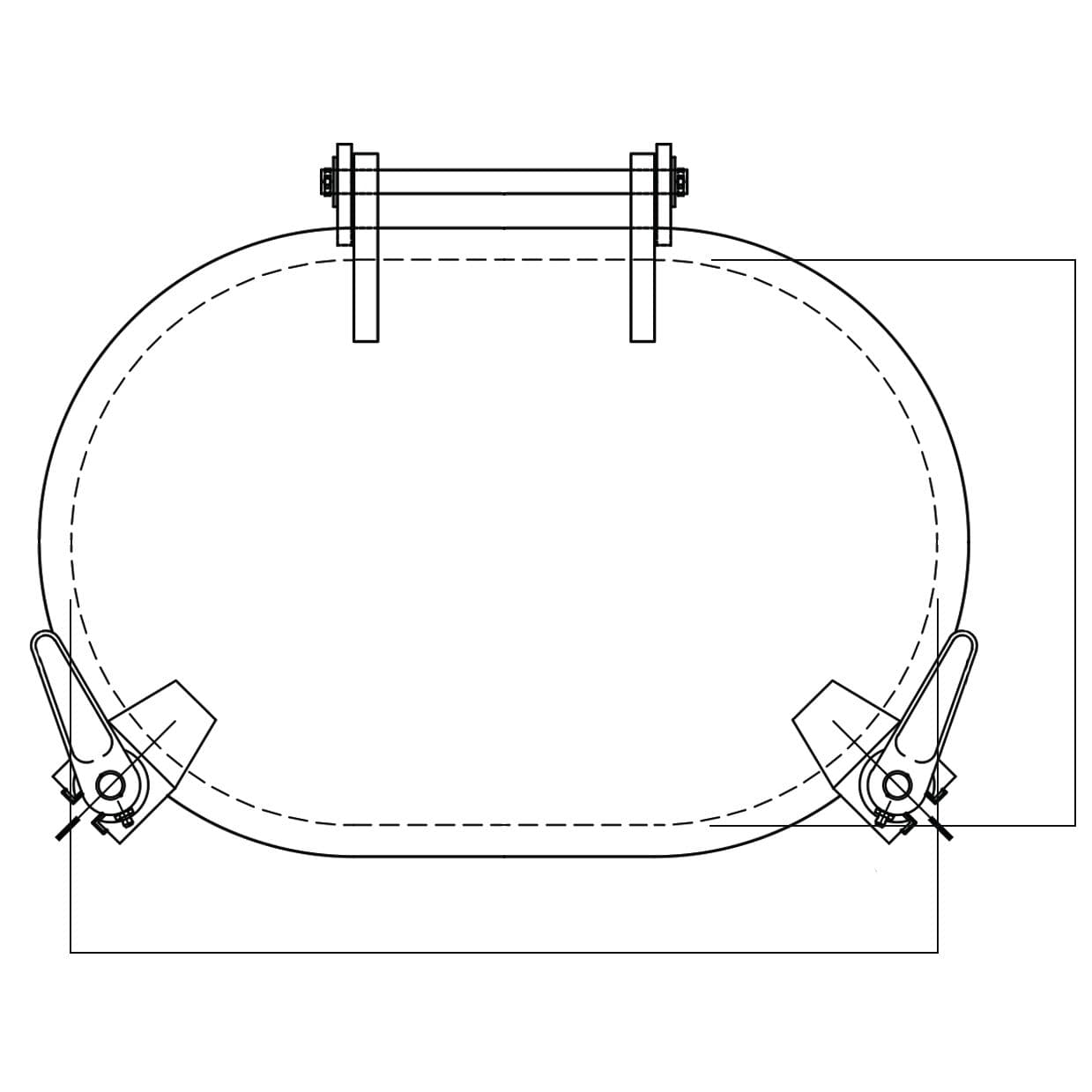 15” x 23” 2-Dog Bolt Hatch - 87 lbs.
