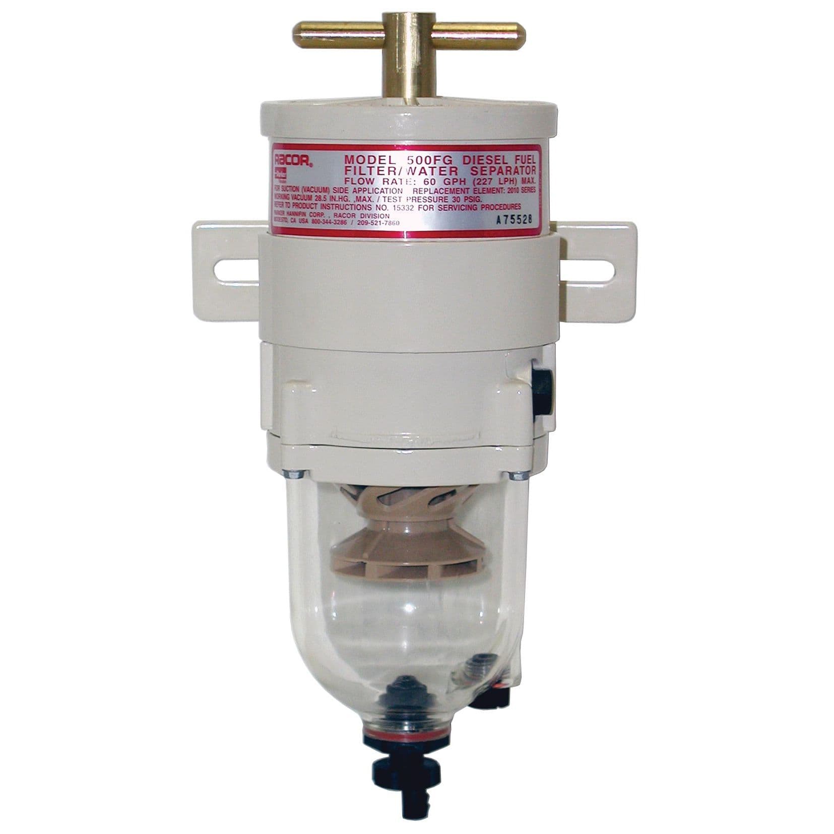 Turbine Series Fuel Filter/Water Separator (60 GPH, 2 Micron)