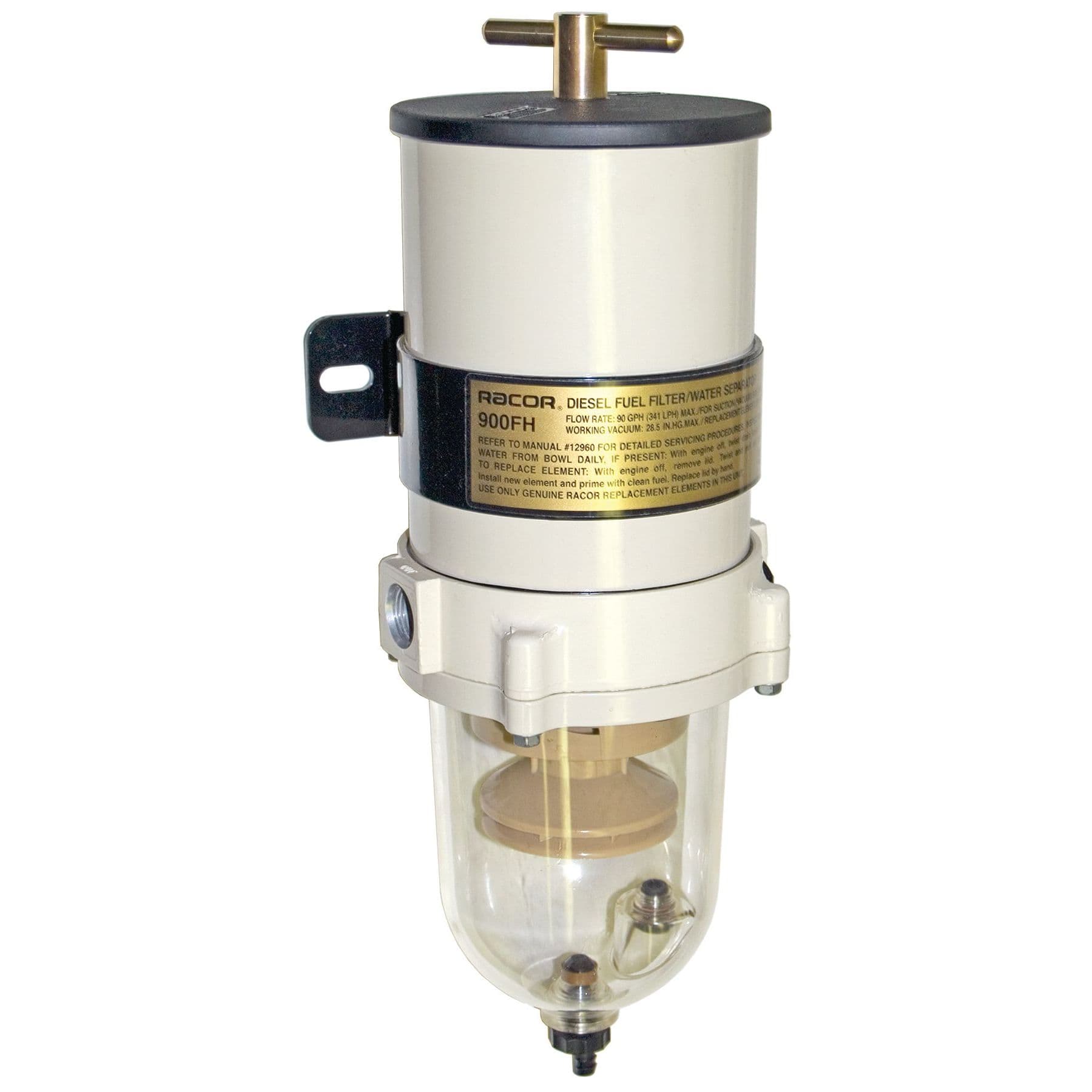 Turbine Series Fuel Filter/Water Separator (90 GPH, 2 Micron)