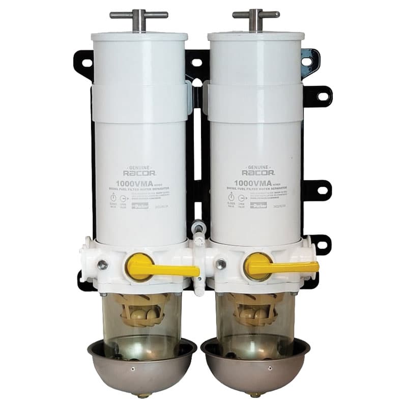 Marine Turbine Series Fuel Filter/Water Separator (Bowl Type: Clear Plastic with Stainless Steel Shield, 360 GPH)