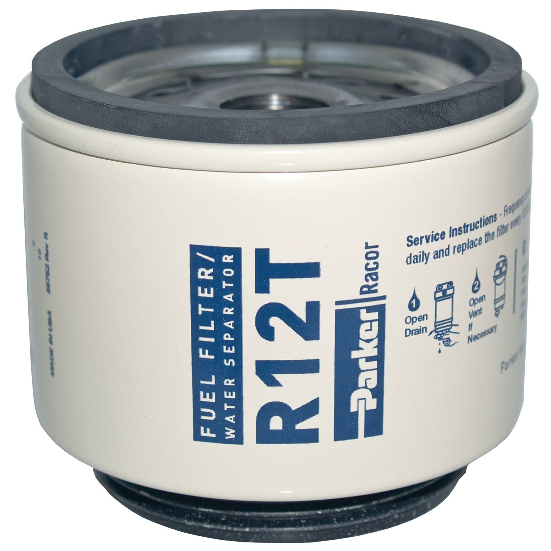 Diesel Spin-On Fuel Filter/Water Separator Replacement Filter, 10 Micron (15 GPH)