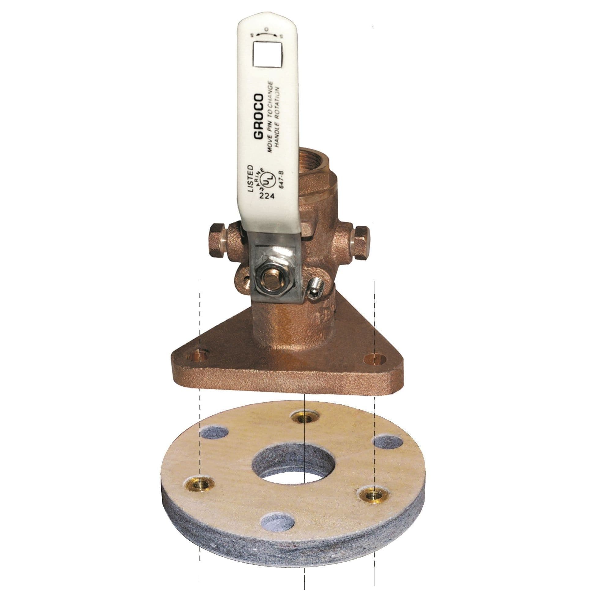 Backing Block for Seacock 2000 and 2500
