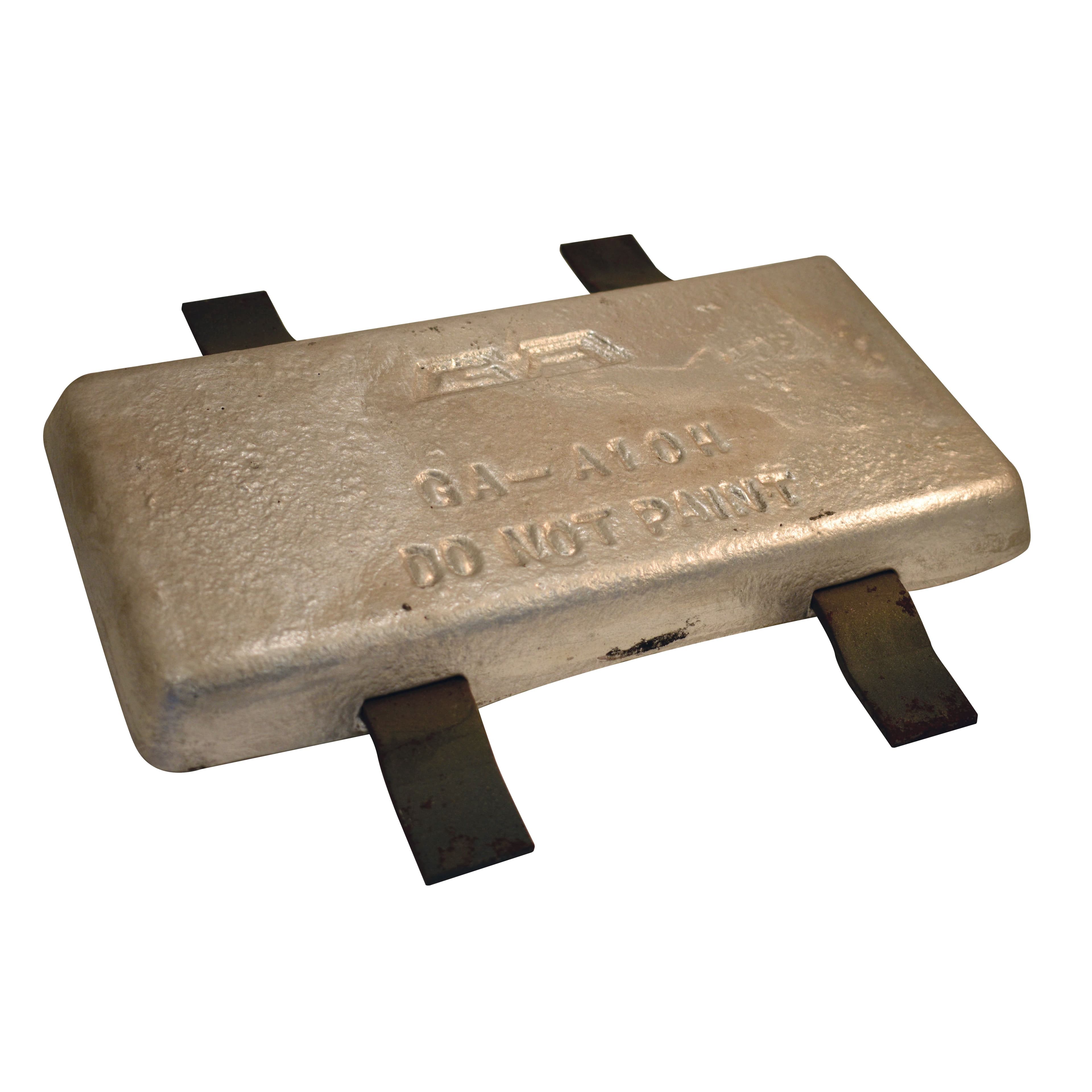 Aluminum Plate Hull Anodes (Cast-In Straps)