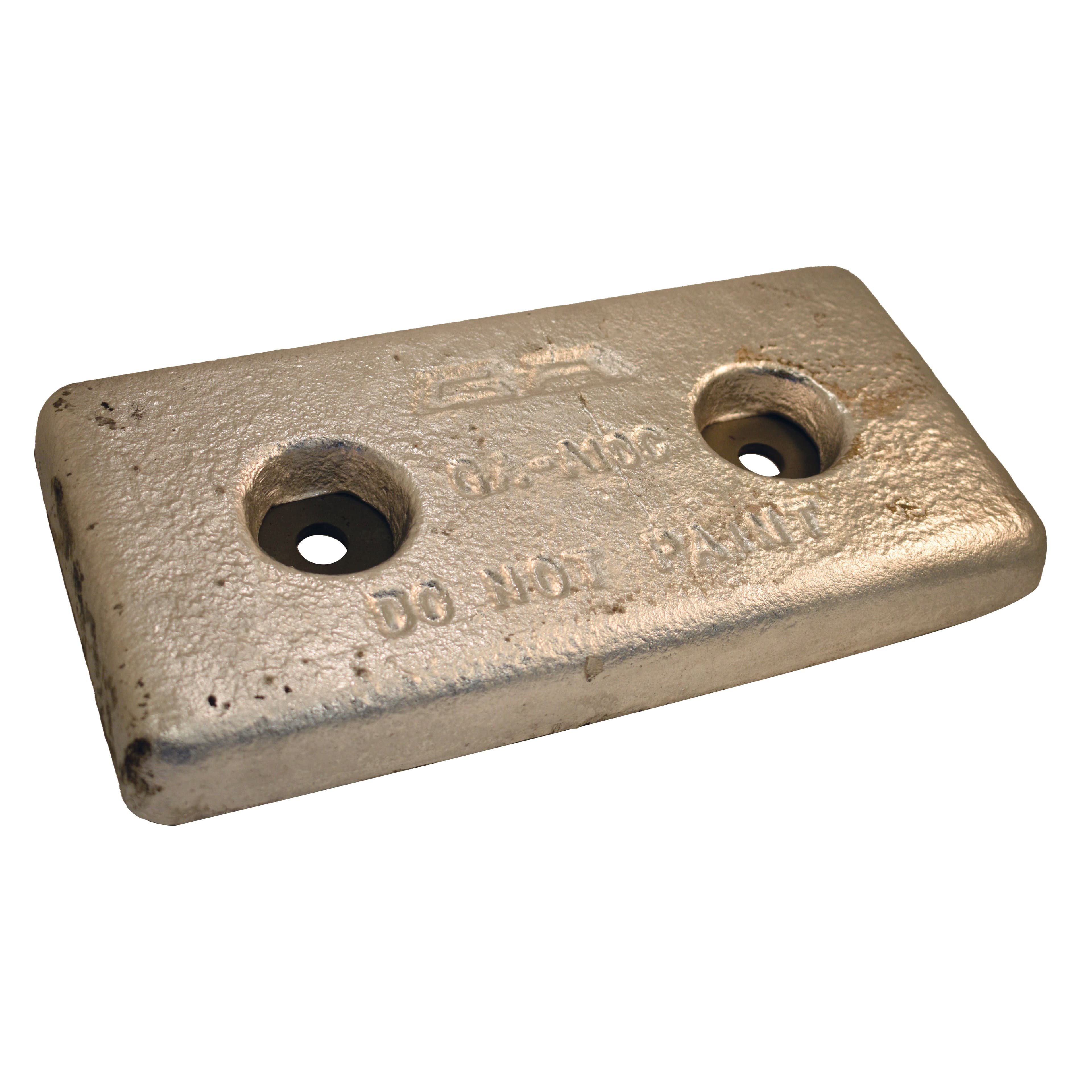 Aluminum Plate Hull Anodes (Cast-In Cored Holes)