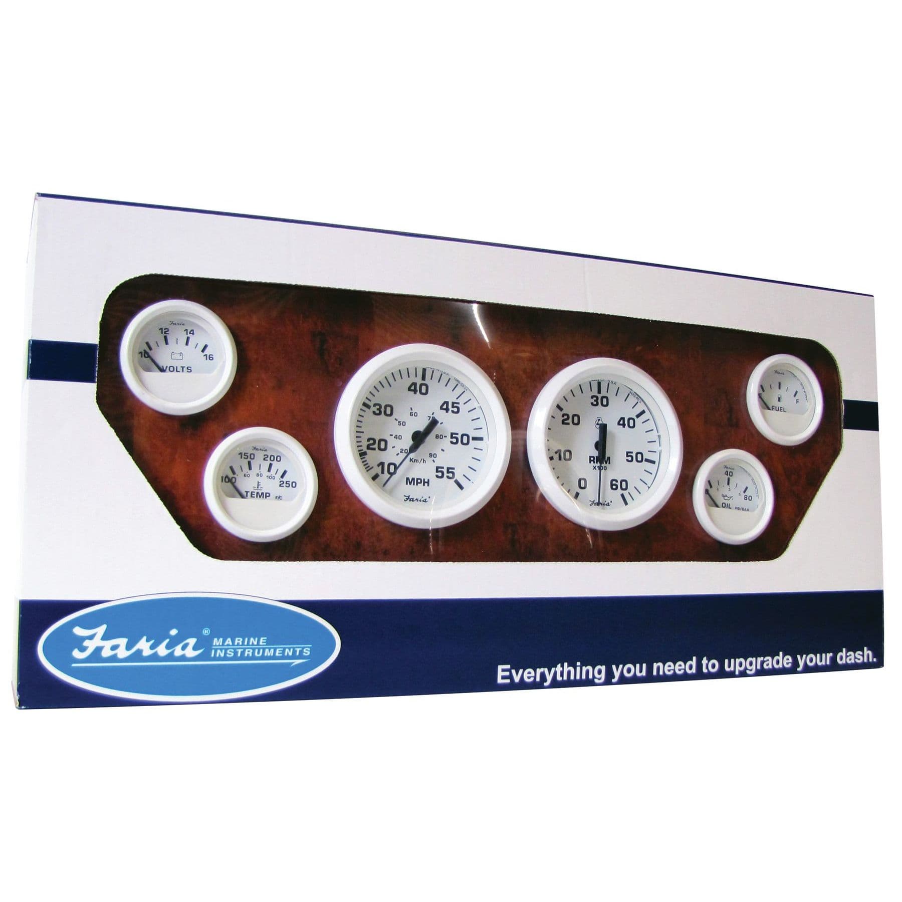 Dress White Gauges - Inboard Boxed Set