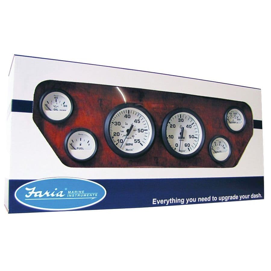 Euro White Gauges - Inboard Boxed Set