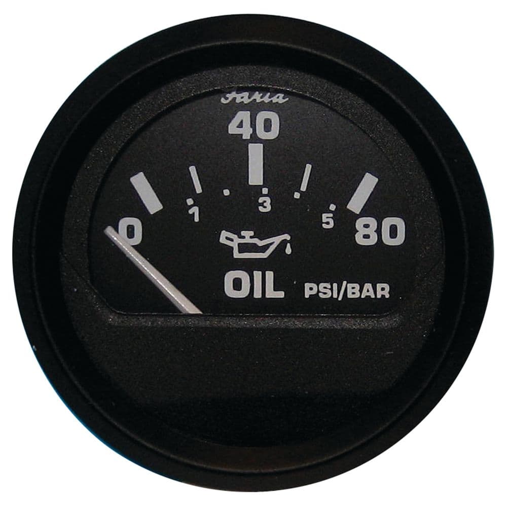 Euro Black Gauges - Oil Pressure Gauge (80 PSI)