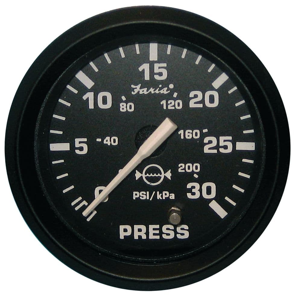 Euro Black Gauges - Water Pressure Gauge Kit (30 PSI)