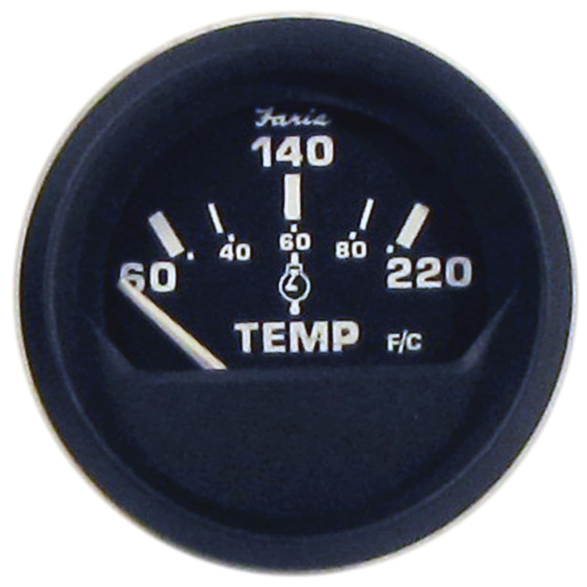 Euro Black Gauges - Cylinder Head Temperature with Sender (60°-220° F)