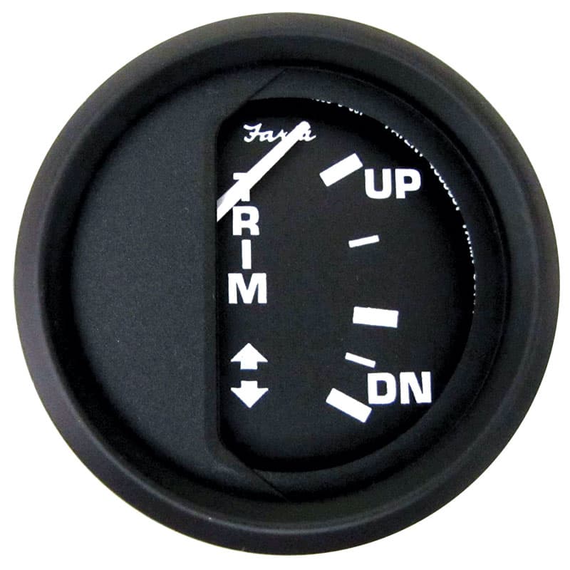 Euro Black Gauges - Trim Gauge (J/E and Suzuki Outboard)