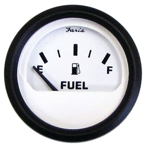 Euro White Gauges - Fuel Gauge
