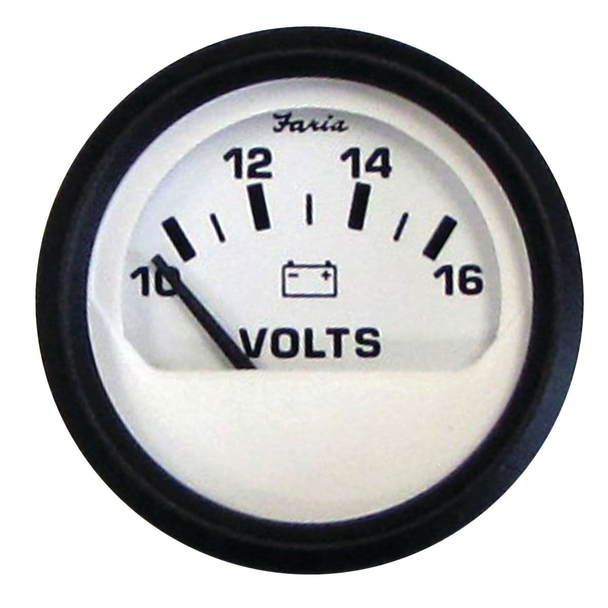 Euro White Gauges - Voltmeter