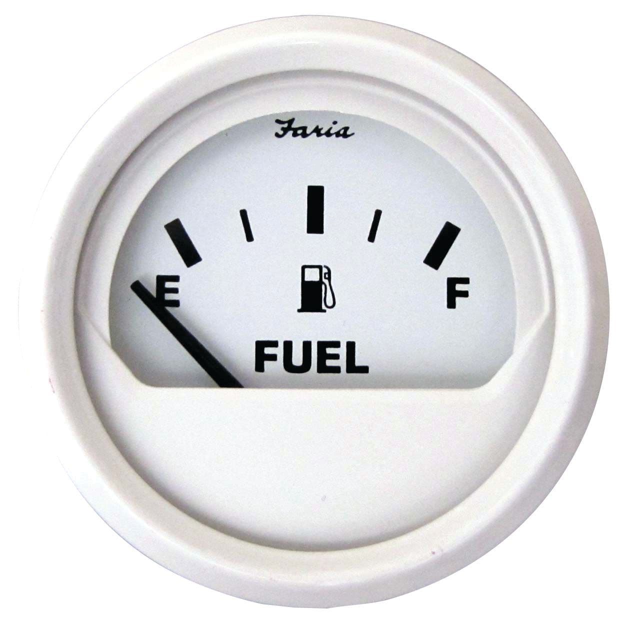 Dress White Gauges - Fuel Gauge