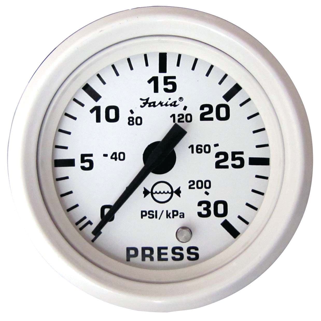 Dress White Gauges - Water Pressure Gauge Kit (30 PSI)