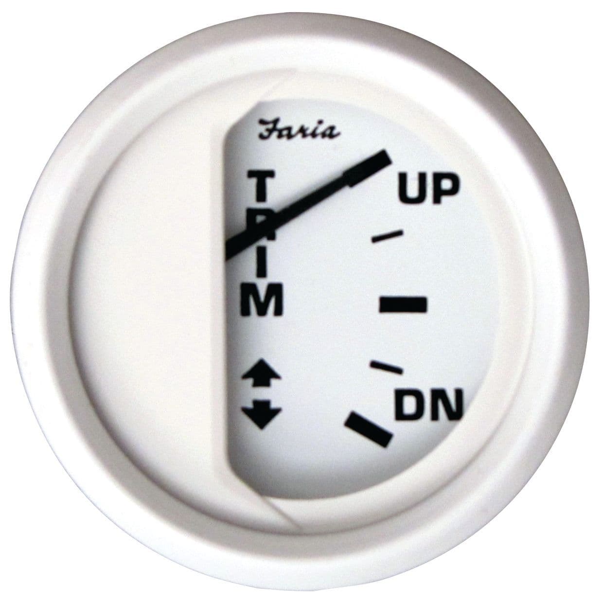 Dress White Gauges - Trim Gauge (J/E and Suzuki Outboard)