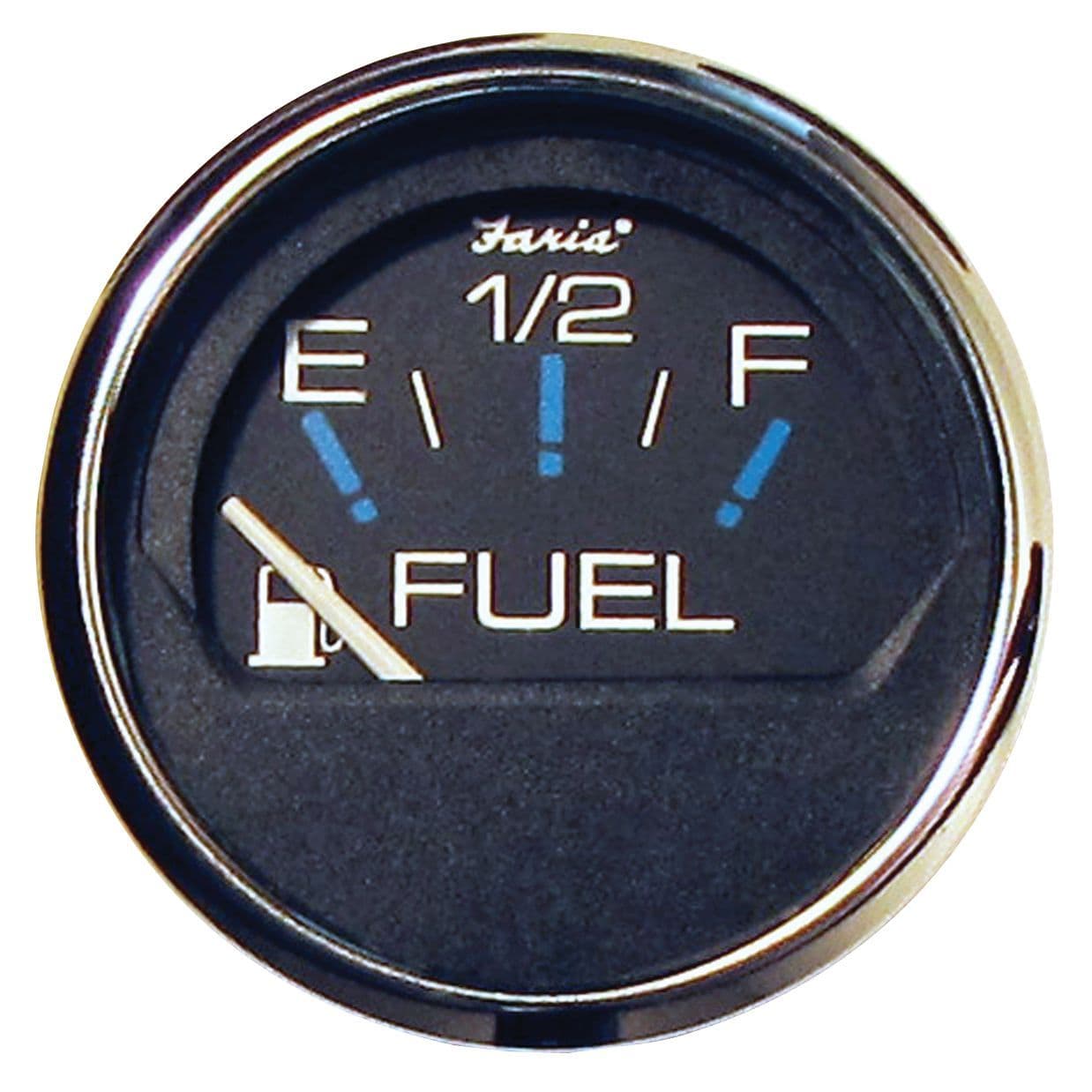 Chesapeake Black Stainless Steel Gauges - Fuel Gauge