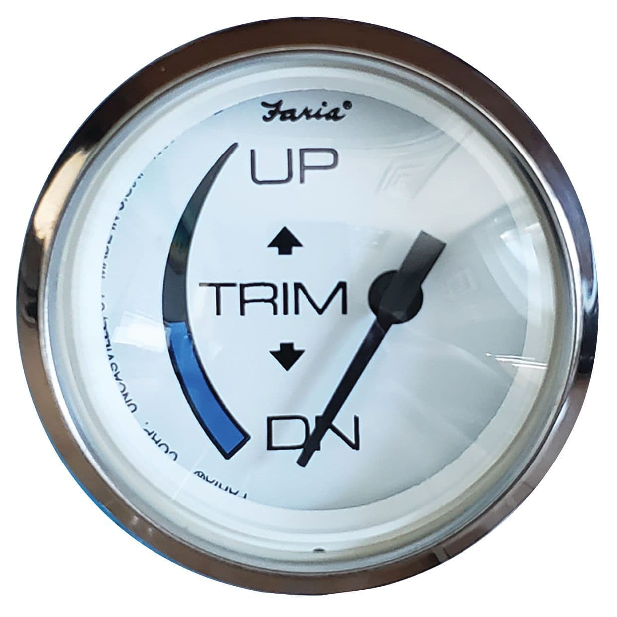 Chesapeake White Stainless Steel Gauges - Trim Gauge (J/E and Suzuki Outboard)