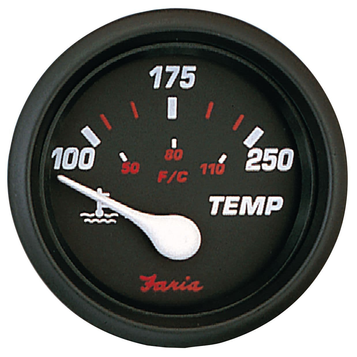 Professional Red Gauges - Water Temperature Gauge (100°-250° F)
