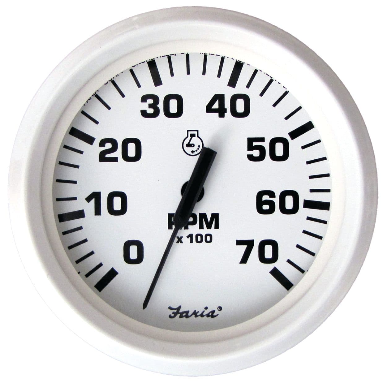 Dress White Gauges - Tachometer (All Outboard, 7,000 RPM)