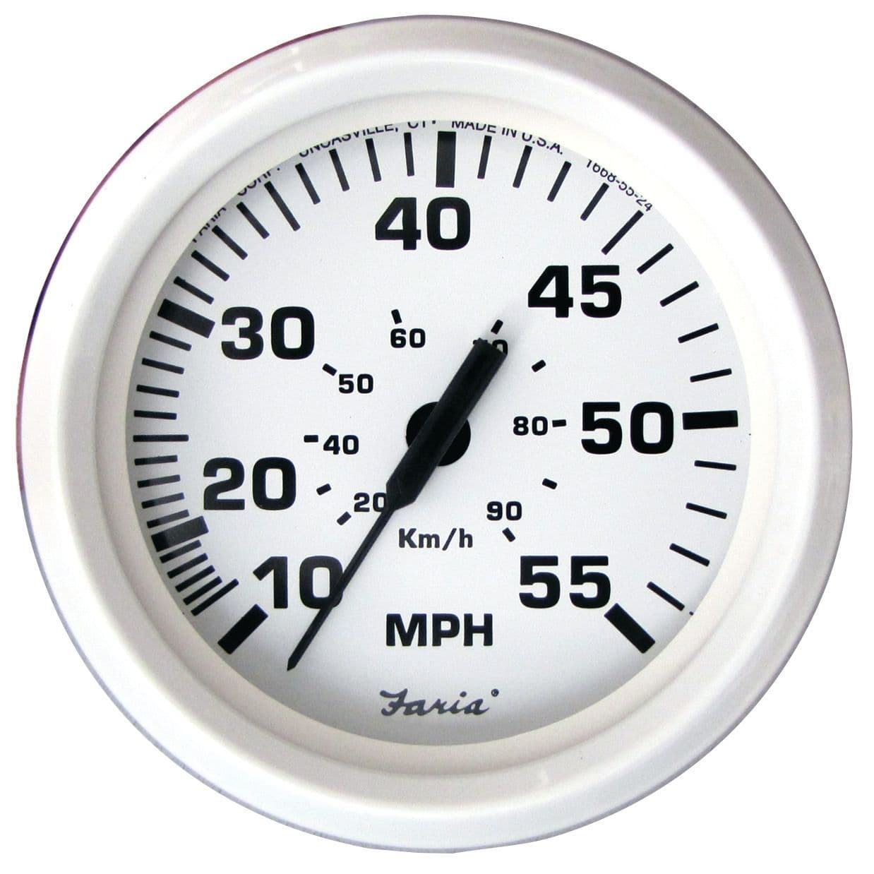 Dress White Gauges - Speedometer (55 MPH)