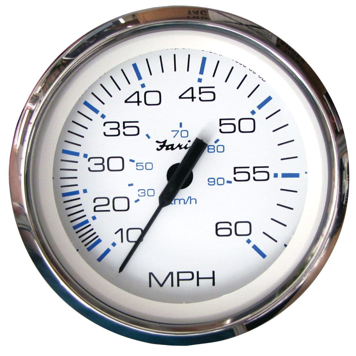 Chesapeake White Stainless Steel Gauges - Speedometer (60 MPH)