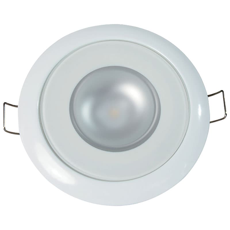 Mirage Flush Mount L.E.D. Down Light - White Dimming, Red and Blue Non-Dimming (White Finish)