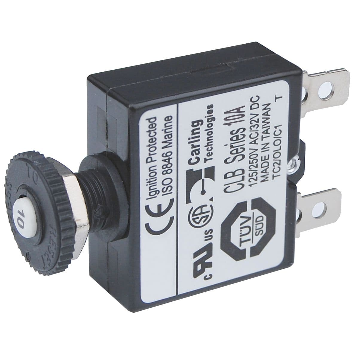 Push Button Reset-Only Circuit Breaker (10 Amp)