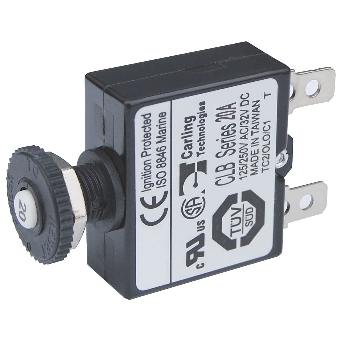 Push Button Reset-Only Circuit Breaker (20 Amp)