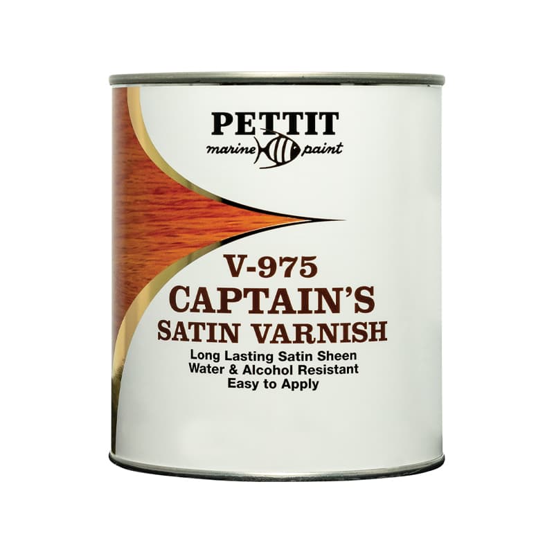 Captain’s Satin Sheen Varnish - Polyurethane (Amber, Quart)