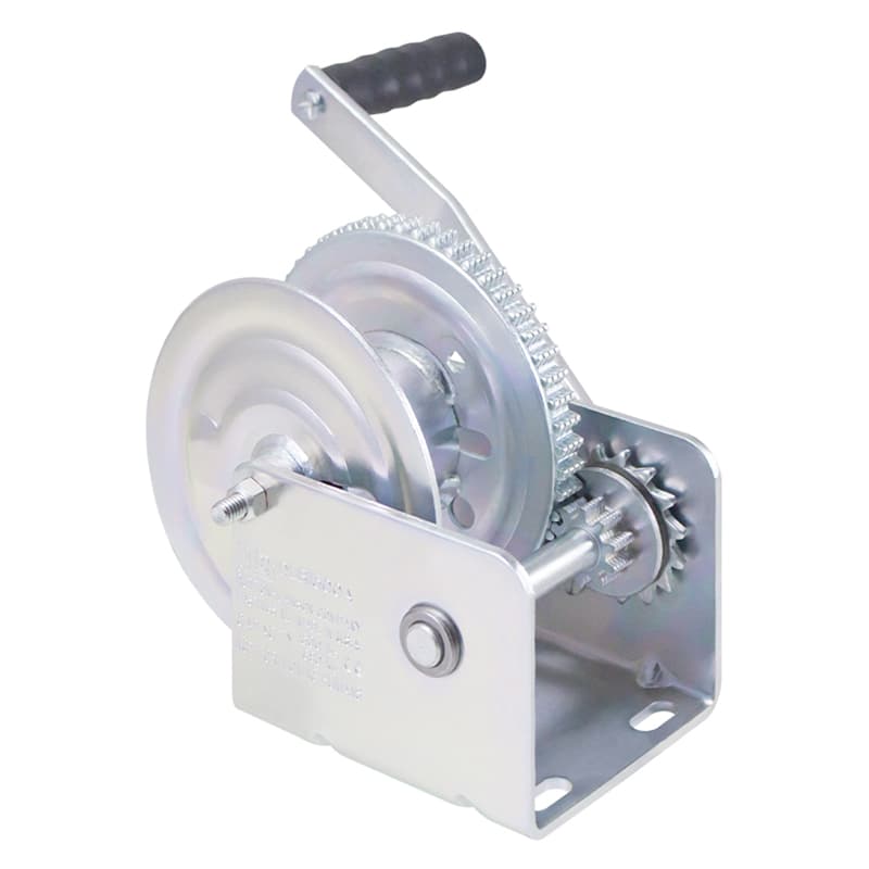 Single Speed Trailer Winch with Brake (1,500 lbs Capacity)