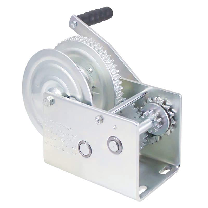 Single Speed Trailer Winch with Brake (2,500 lbs Capacity)