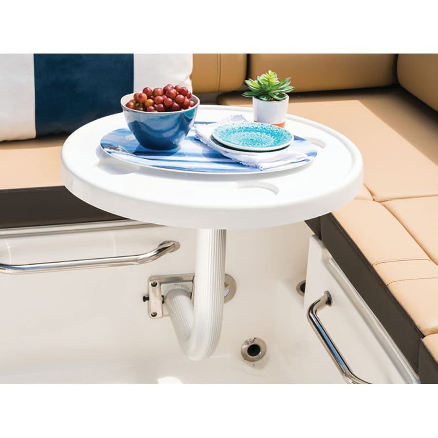 Side Mount Coaming Table Leg System (Acrylic Coated ABS Table Top with Stainless Steel Table Leg)