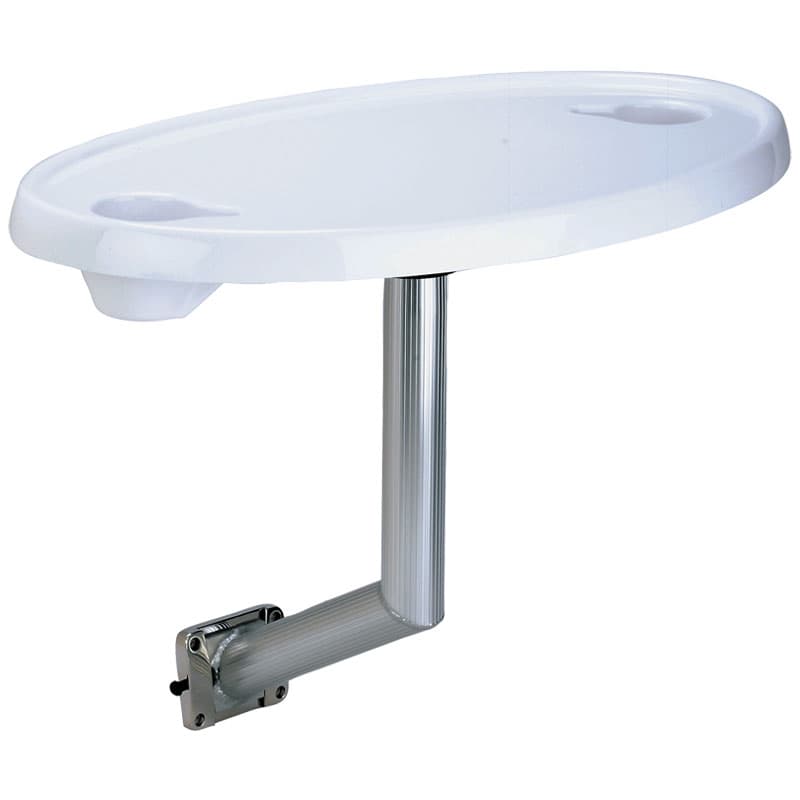 Side Mount Coaming Table Leg System (Acrylic Coated ABS Table Top with Anodized Aluminum Table Leg)