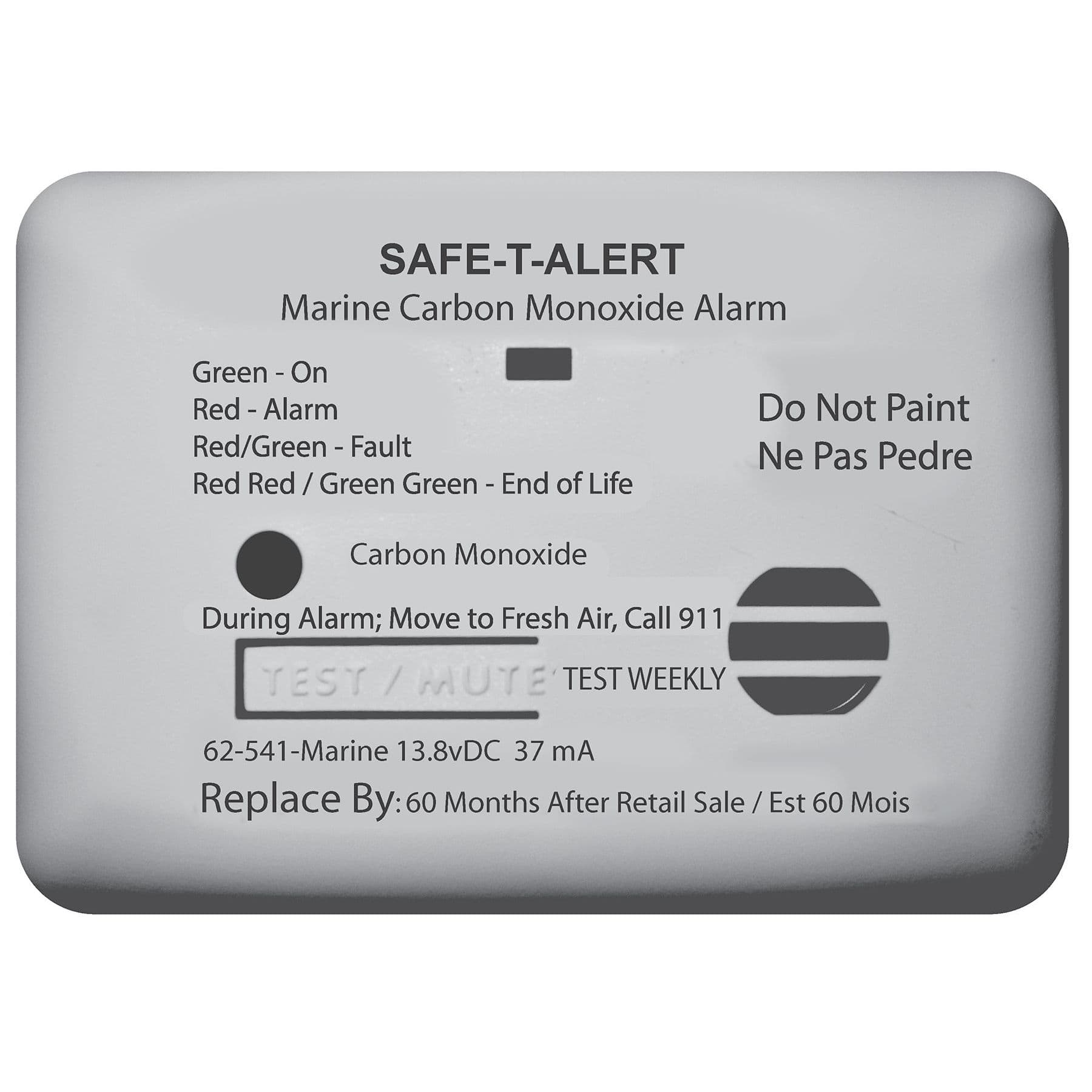 Carbon Monoxide Detector/Alarm with Relay